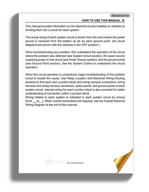 2007 Toyota Prius Wiring Diagrams Download