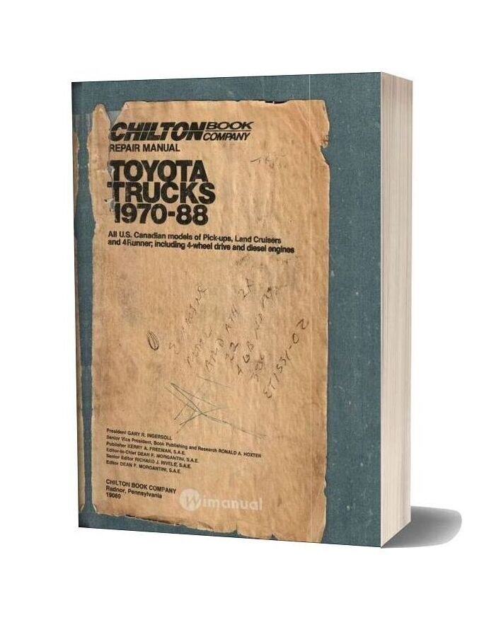 Toyota Truck Repair 1970 88