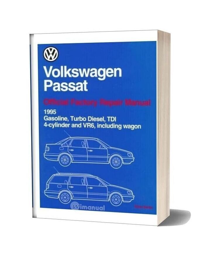 Volkswagen Passat Official Factory Repair Manual Wiring Diagrams 1995