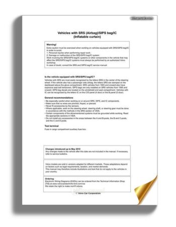 Volvo S60 11 2011 Wiring Diagram