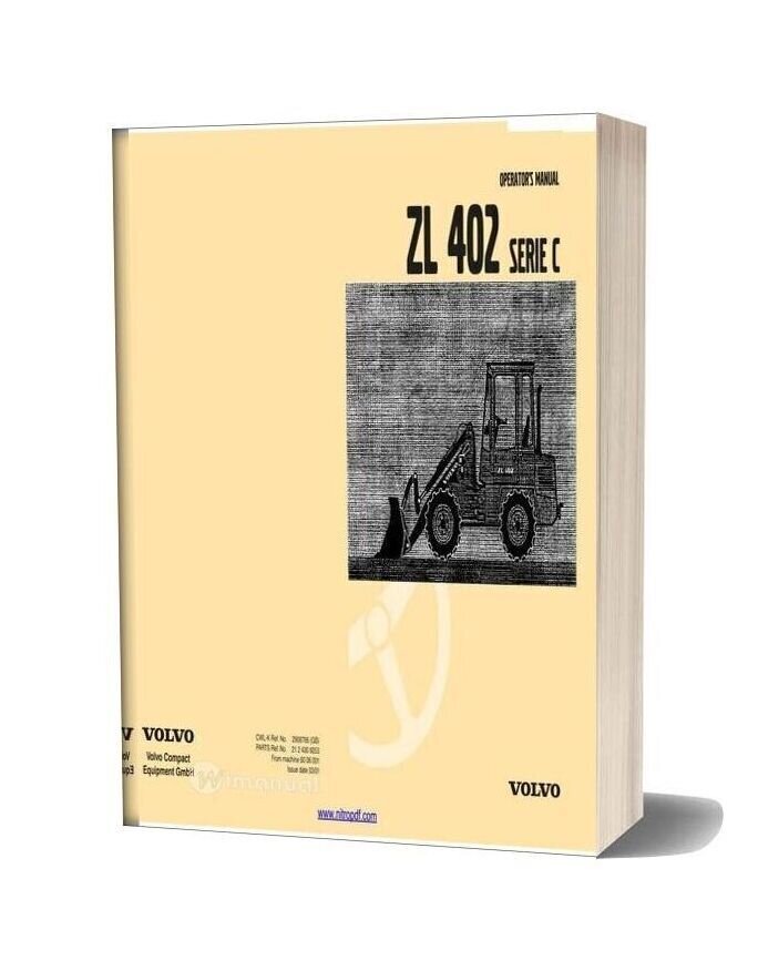 Volvo Zl 402 Serie C Operator Manual