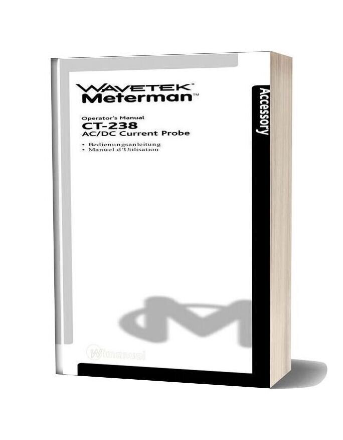 Wavetek Meterman Ac Dc Current Probe Operators Manual