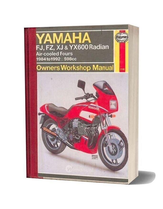Yamaha Fj Fz Xj Yx600 84 92 Service Manual