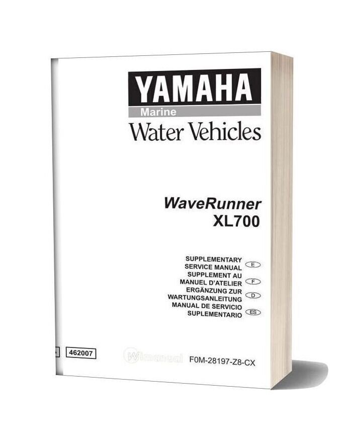 Yamaha Service Manual Xl700
