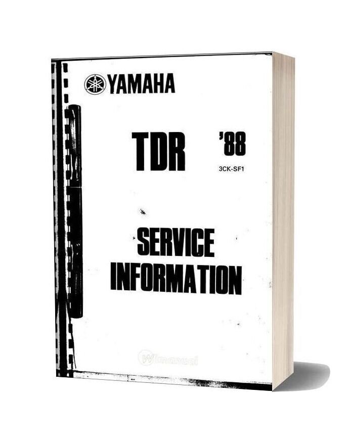 Yamaha Tdr 250 Service Manual 1988