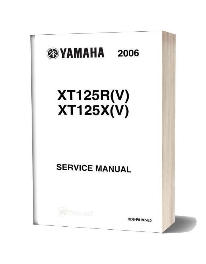 Yamaha Xt 125 Service Manual
