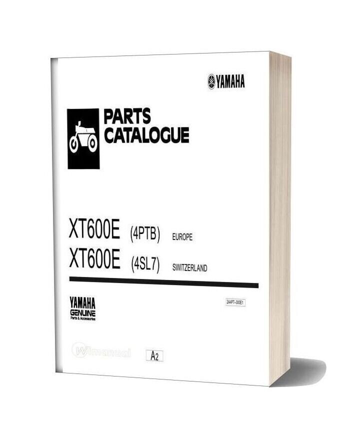 Yamaha Xt600e Parts Catalogue