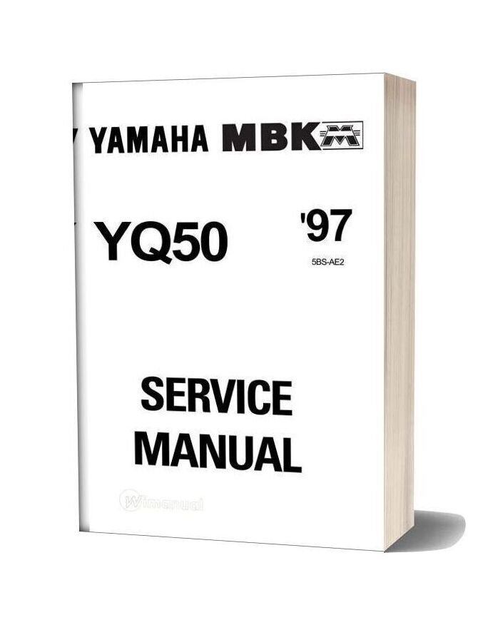 Yamaha Yq50 Aerox 97 Service Manual