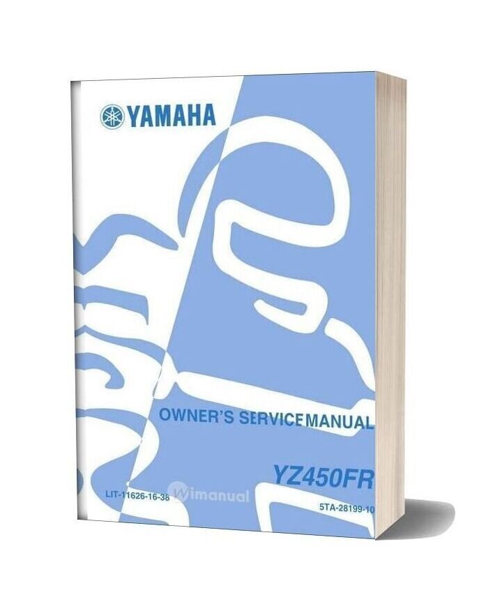 Yamaha Yz450fr 2003 Service Manual