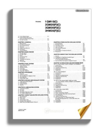 Yanmar 1gm10 Service Manual