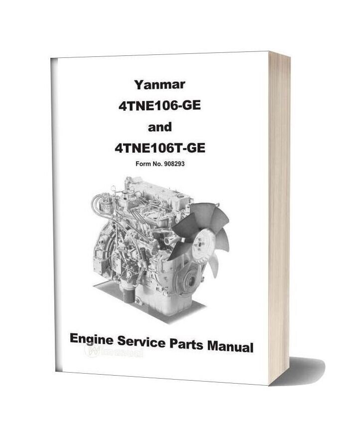Yanmar Engine Sl7600 Sl7800 Skid Loader Parts Manual 908293