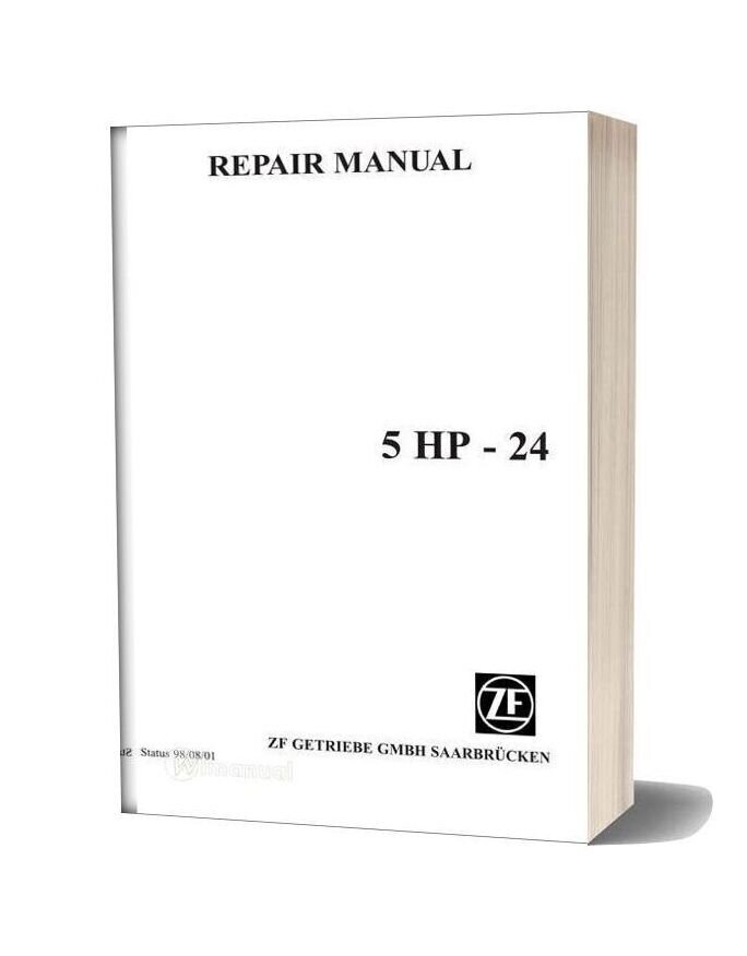 Zf 5hp24e Repair Manual