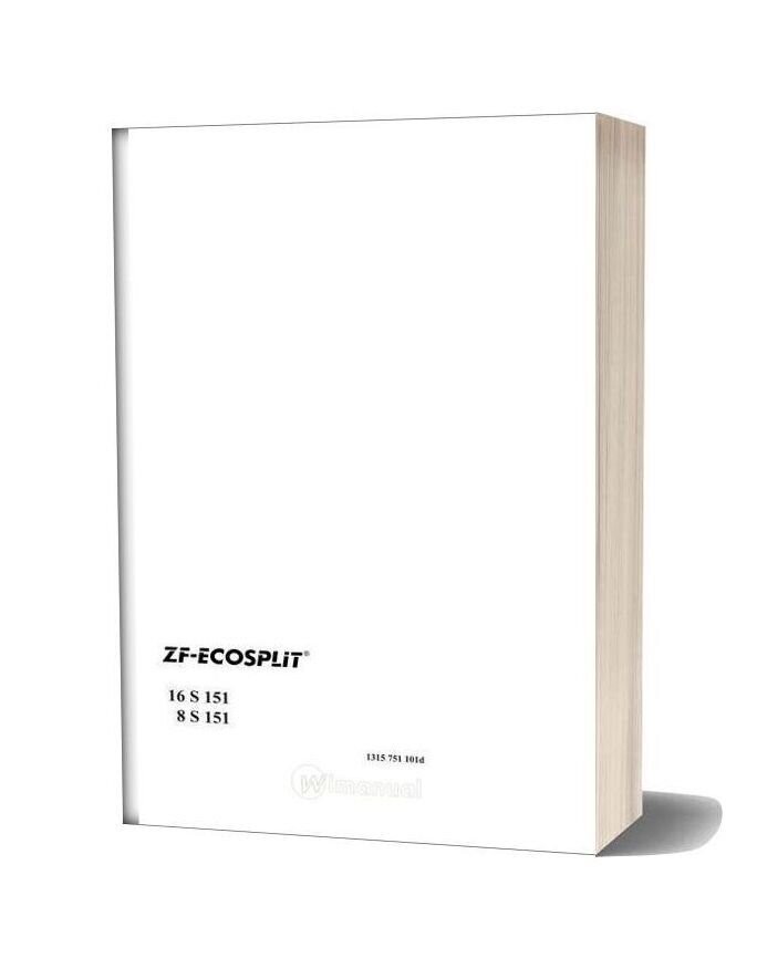 Zf Ecosplit 8s 16s 151 Repair Manual