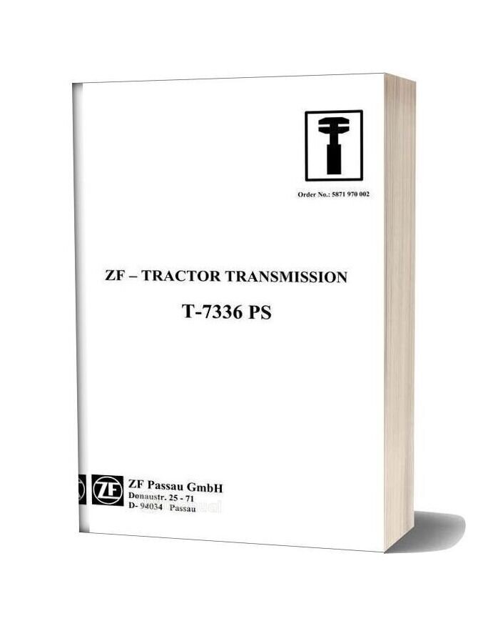 Zf Transmission T 7336 Ps Workshop Manual